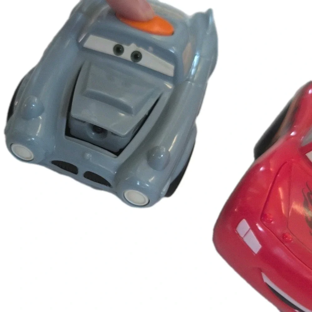 3 Cars Disney Bundle Talking Lights 2010 Cars - Lightning‎ McQueen, Mater, Finn